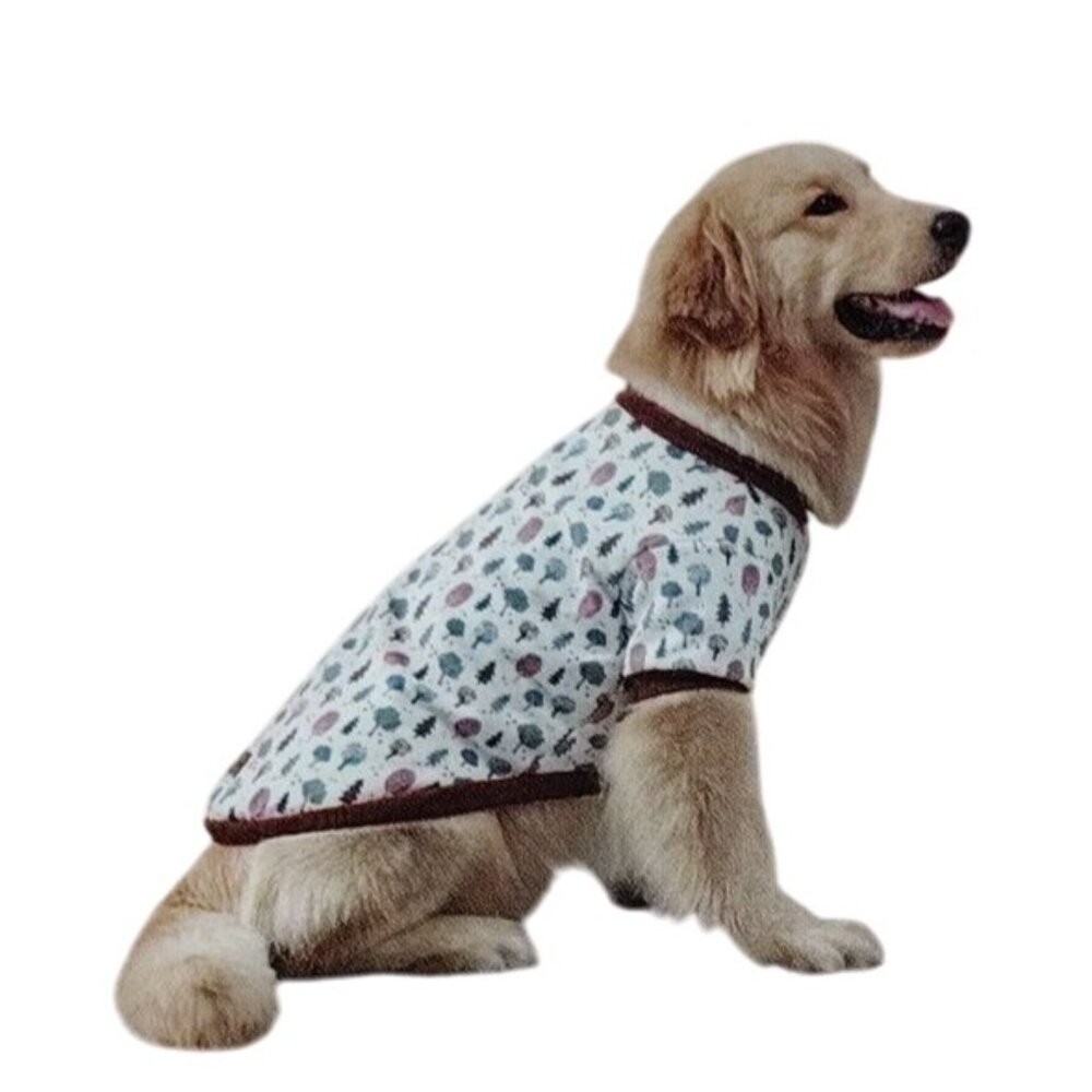 Koolaburra By UGG Dog XL Ginger Brown Print Pet Pajama Shirt